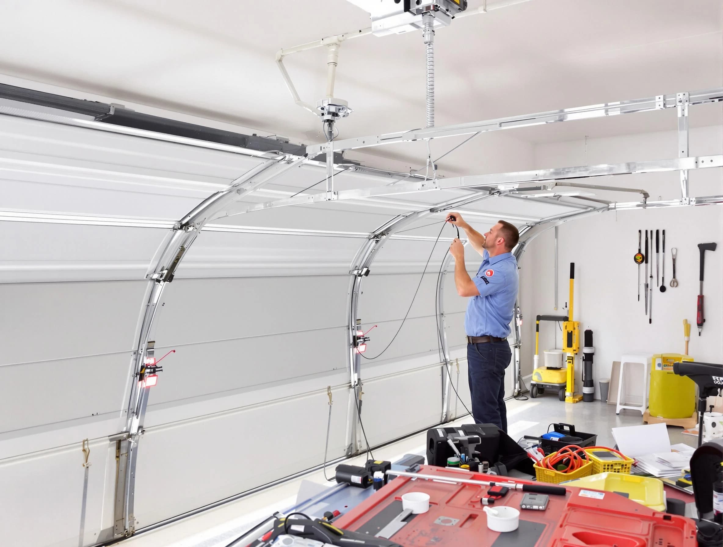 Garage door cable repair service by Brookline Garage Door Repair in Brookline