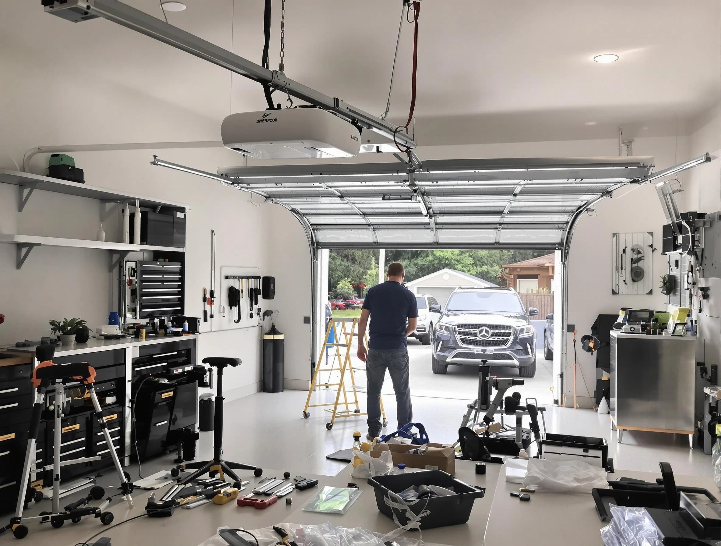 Garage door opener installation by Brookline Garage Door Repair in Brookline