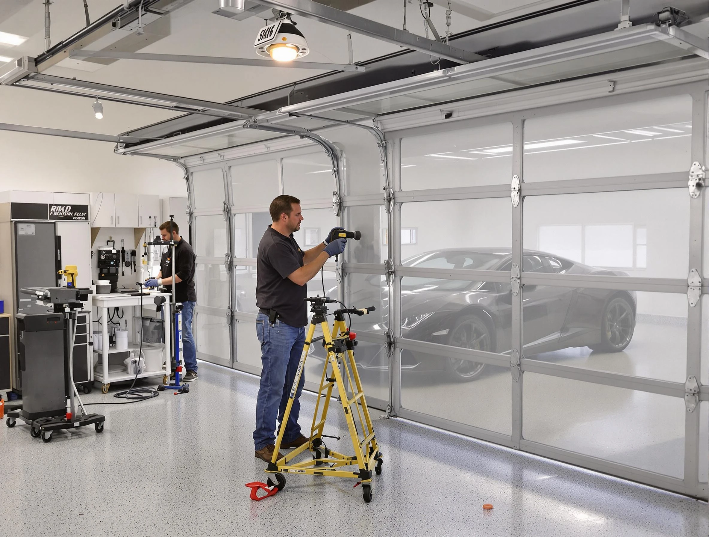 Garage Door Dents Repair in Brookline