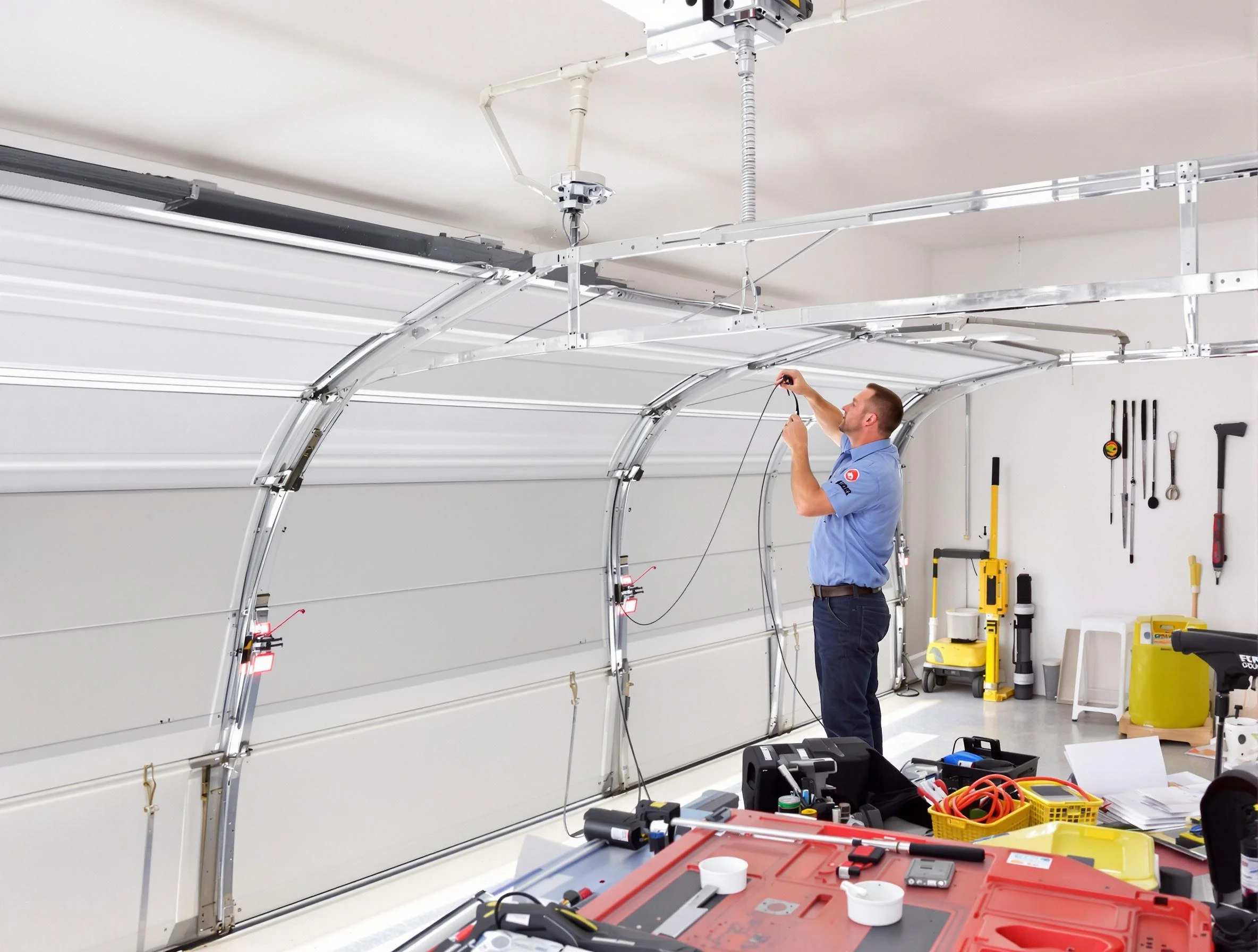 Garage door cable repair service by Brookline Garage Door Repair in Brookline